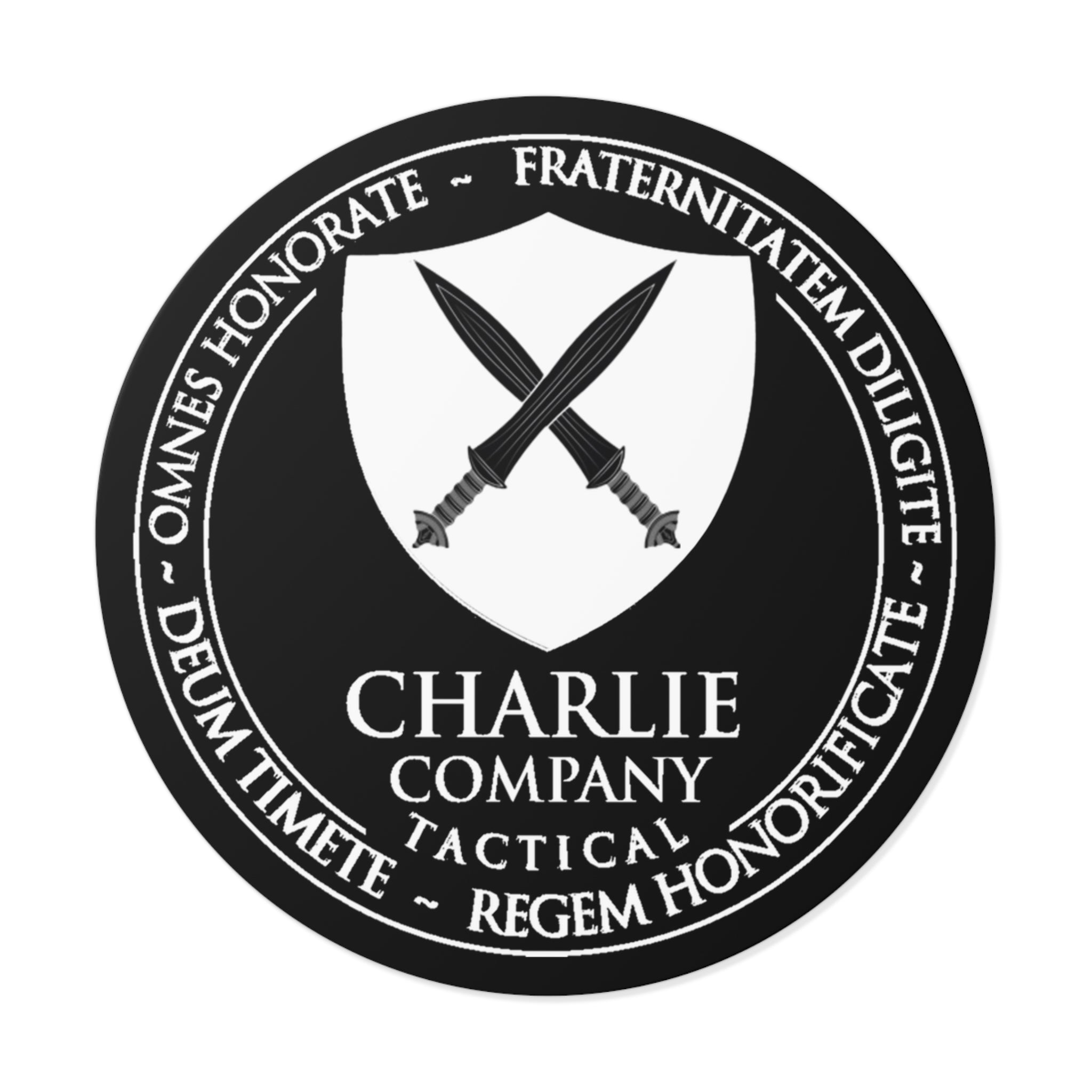 CCT Logo 3" Vinyl Stickers W/ Black Background