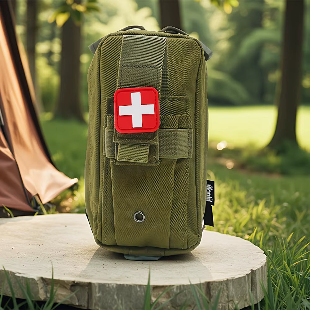Tactical First Aid Kit Tourniquet Medical Rescue Molle Pouch Survival Gear for Camping Hiking Emergency Preparedness